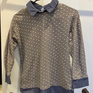 Ann Taylor blouse - Gray and Blue